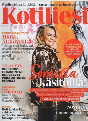 Kotiliesi n:o 3 2020 Miina Äkkijyrkkä. Kuulun tähän. Liu Sus