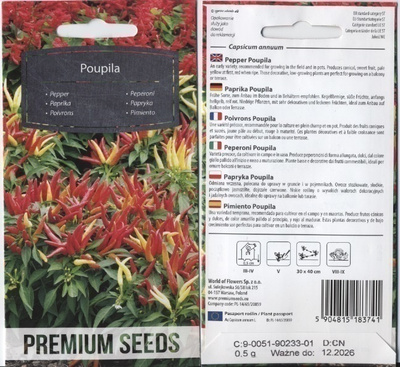 Paprika “Poupila” - siemenet #