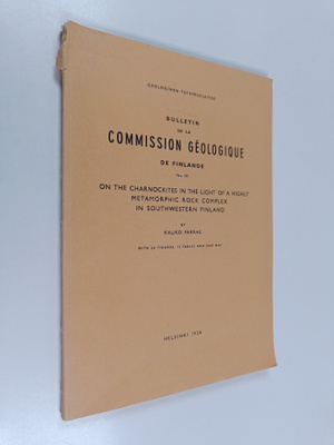 Kauko Parras : Bulletin de la Commission geologique de Fi...