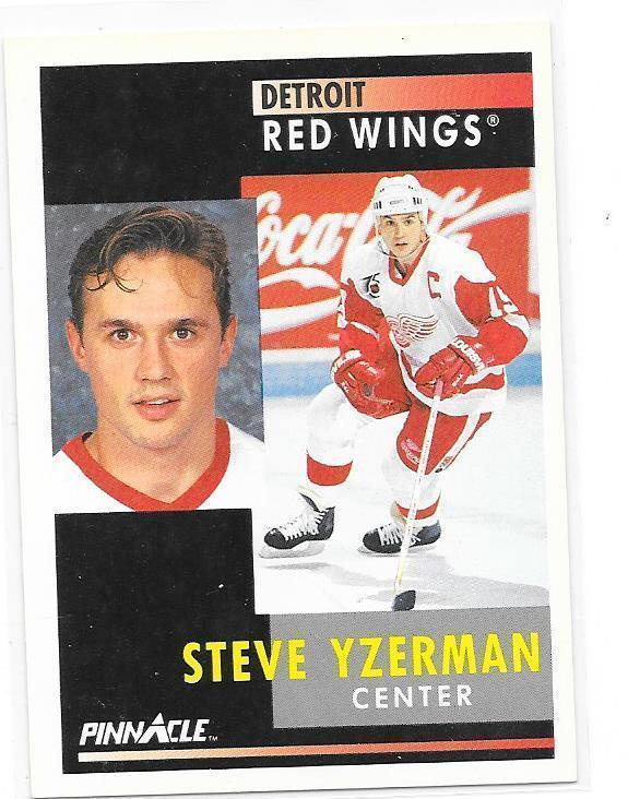 1991-92 Pinnacle #75 Steve Yzerman Detroit Red Wings