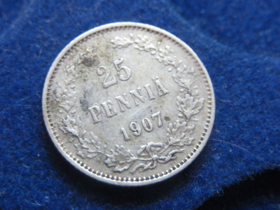25 penniä 1907