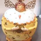 PULSKA  PARTYLITE  "ROLY POLY HARP ANGEL"  - TUIKKUVOTIIVI - pikkukuva 1