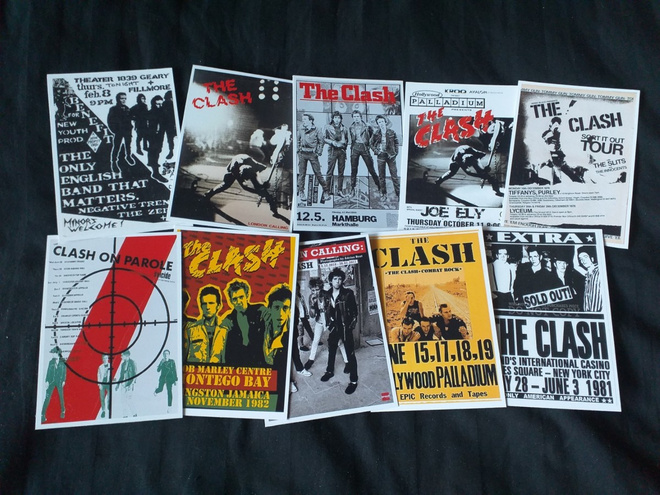 THE CLASH -- postikorttisetti  (Upea Lahja !!) #6