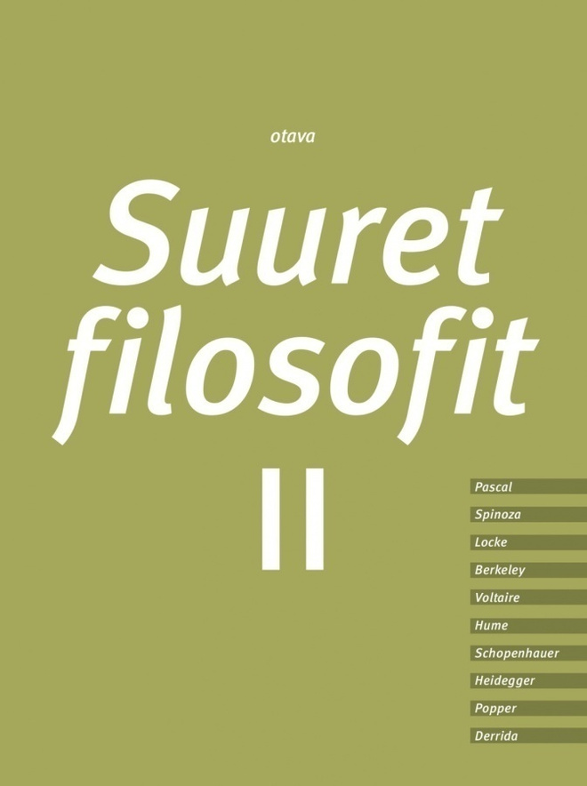 Suuret Filosofit II -Pascal Spinoza Locke Hume Voltaire