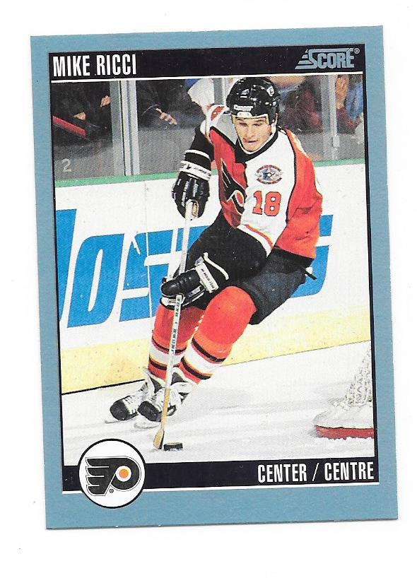 1992-93 Score #84 Mike Ricci Philadelphia Flyers