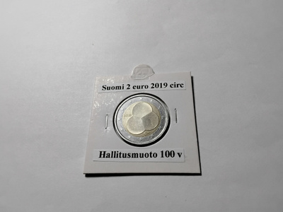 Suomi 2 euro 2019 circ hallitusmuoto 100v