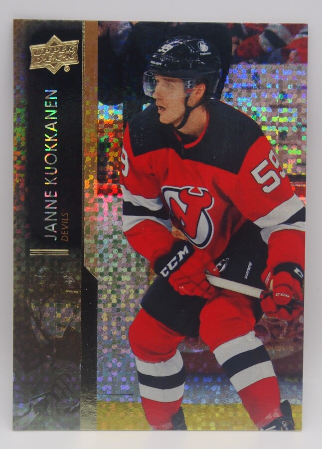 2021-22 Upper deck Speckled rainbow foil Janne Kuokkanen
