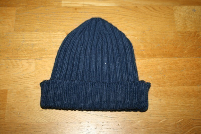 Tummansininen villasekoitepipo One size (54-56)