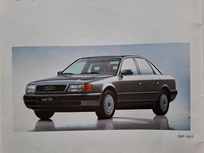 Audi 100 asentajan koulutusvihko, 1991