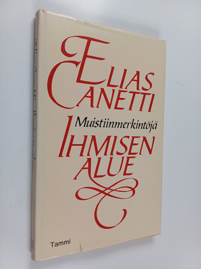Elias Canetti : Ihmisen alue : muistiinmerkintöjä
