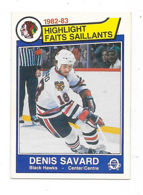 1983-84 OPC #96 Denis Savard , Chicago Blackhawks