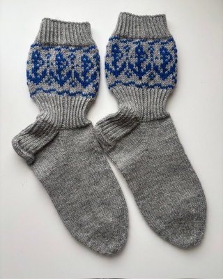 Miesten villasukat, koko 42-43, ankkuri