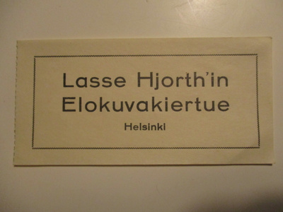 VANHA ELOKUVALIPPU - LASSE HJORTH'IN ELOKUVA KIERTUE (AB7)