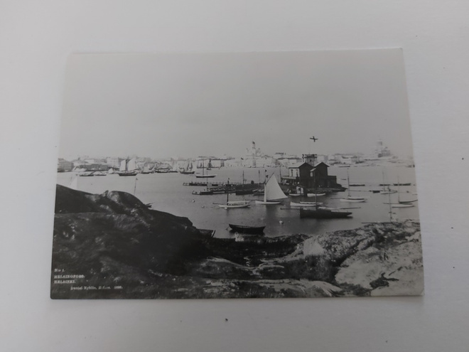 HELSINKI Näkymä Eteläsatamaan v. 1893 postikortti