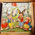 Palapeli vintage 1950-1960-luvulta. Alkuperäinen laatikko - pikkukuva 2