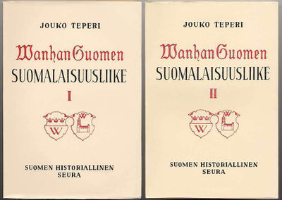 Jouko Teperi: Vanhan Suomen suomalaisuusliike I-II (1965-67)
