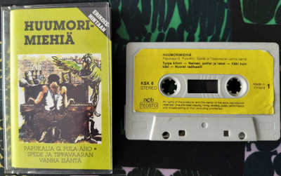 HUUMORIMIEHIÄ-Kasetti, KSK 6; Finnlevy, v.1982