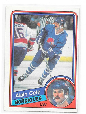 1984-85 OPC #278 Alain Cote Quebec Nordiques