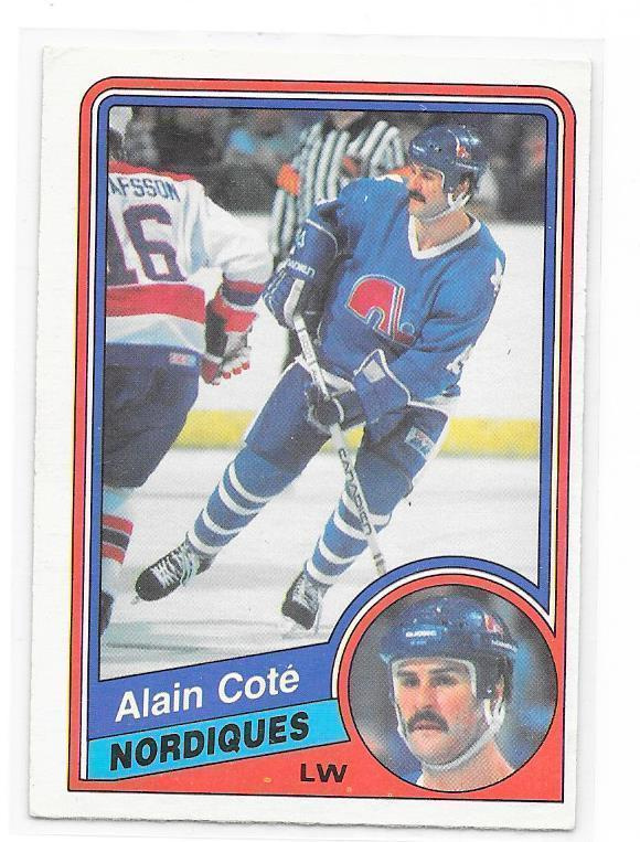 1984-85 OPC #278 Alain Cote Quebec Nordiques