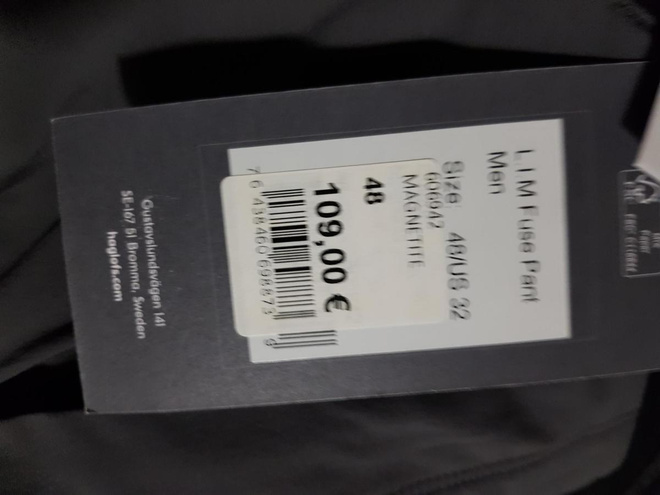 Haglöfs LIM Fuse Pant Men koko 48 Magnetite