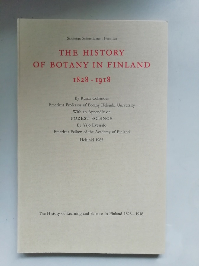 The history of botany in Finland 1828-1918