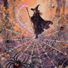 Halloween noita, suuri hämähäkinverkko - pikkukuva 1
