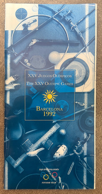BARCELONA 1992 TEAM FINLAND MEDIAGUIDE IN SPANISH