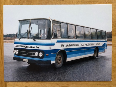 Postikortti Linja-auto Scania B 80-58 Ajokki 9 1972 - kuva