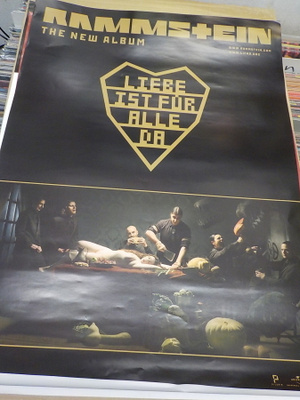 RAMMSTEIN - LIEBE IST FÜR ALLE DA PROMO JULISTE (W)