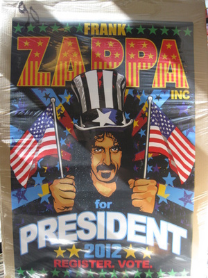 FRANK ZAPPA FOR PRESIDENT 2012 MYYNTIJULISTE