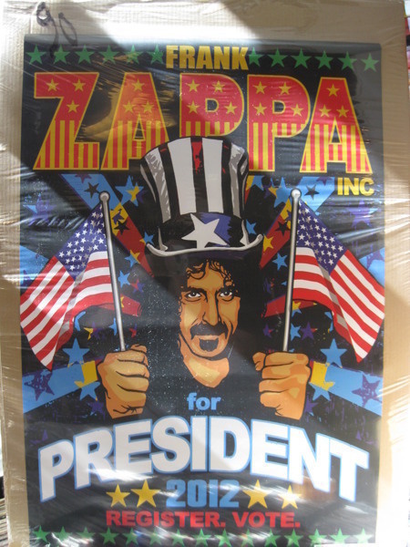 FRANK ZAPPA FOR PRESIDENT 2012 MYYNTIJULISTE