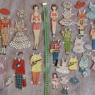 Paperinuket äiti & tytär 1940-50-luku - pikkukuva 1