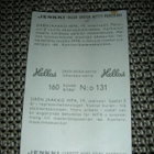 Hellas jääkiekkokortti 1965 HIFK Jaakko Siren - pikkukuva 2