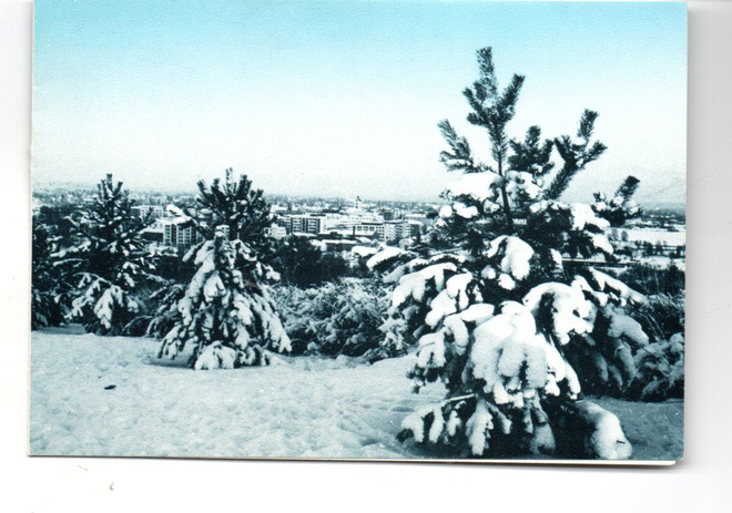 Hämeenlinna: kaupunkia talvella (taittokortti)