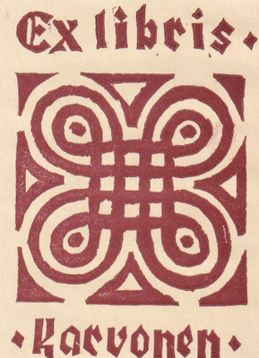 Ex Libris, Karvonen, b678