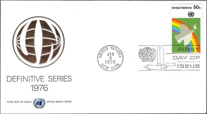 1976 FDC UNITED NATIONS 9.1.1976 DEFINITIVE SERIES
