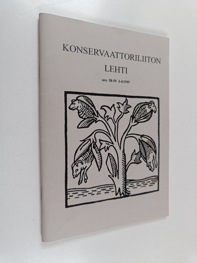 Konservaattoriliiton lehti nro 58-59, 3-4/1999