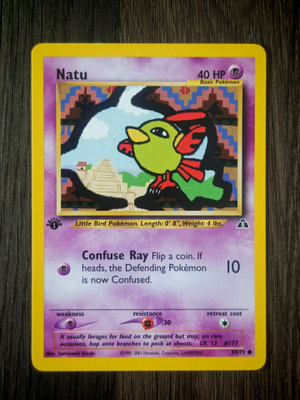 Pokemon kortti Natu Neo Discovery 1st edition