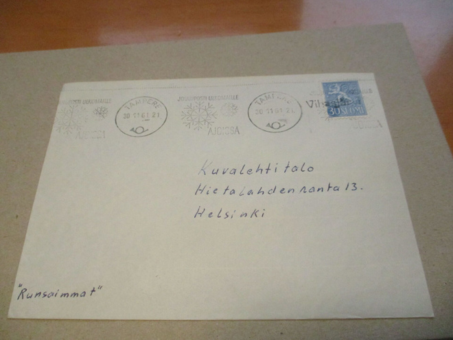 1961 Vihasjärvi (Orivesi) rivil + Tampere kuorella