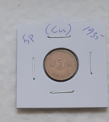 5 penniä (Cu) 1935