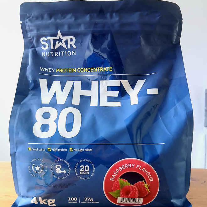 Proteiinijauhe 4kg vadelma, Star Nutrition