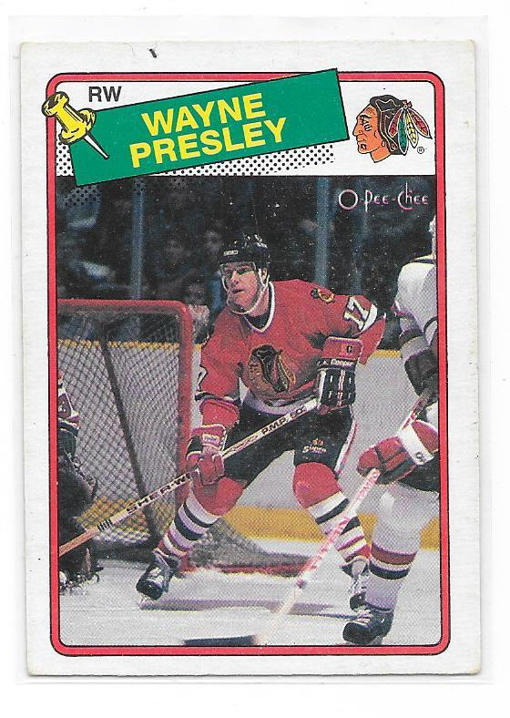 1988-89 OPC #185 Wayne Presley Chicago Blackhawks