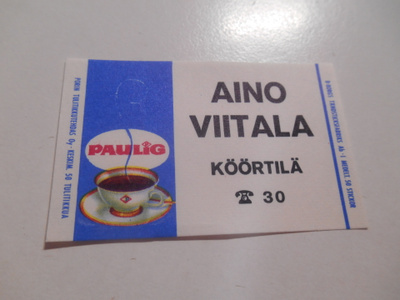 TT Etiketti Paulig Aino Viitala Köörtilä