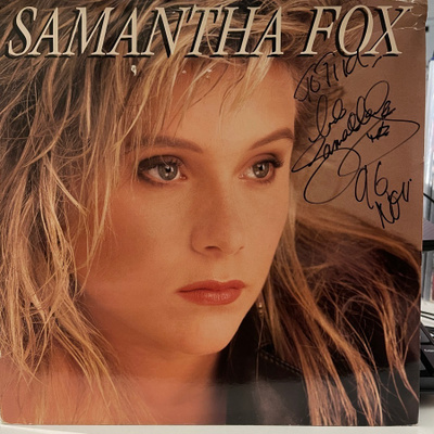 Samantha Fox - Samantha Fox lp (nimikirjoitus)