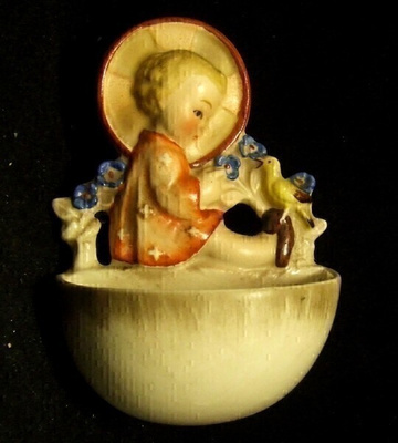 Vanha Hummel Goebelin seinäfiguuri 1930-40 luvuilta