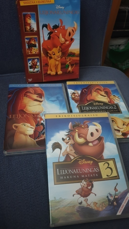 LEIJONAKUNINGAS Trilogia ( 3 x DVD )