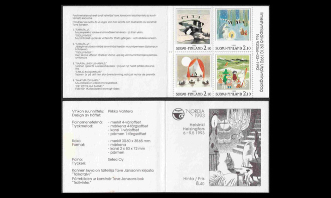 1184-7V17 ** Nordia muumit vihko (1992)