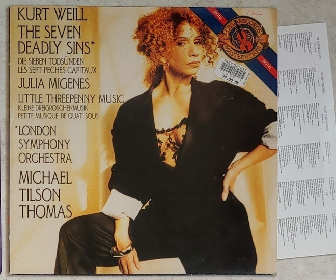 KURT WEILL • JULIA MIGENES • LSO – CBS LP 1988 + liite