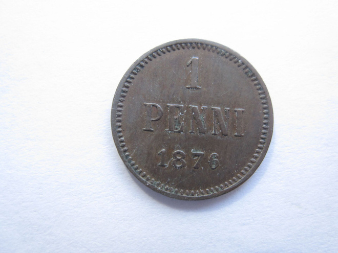 1 penni 1876