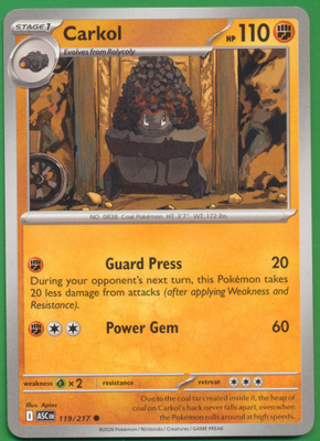 Pokémon Carkol (ASC 119)